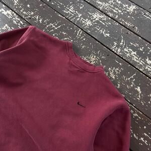 (M) Vintage 90s Y2K Team Nike Crewneck Sweatshirt Embroidered Swoosh Check